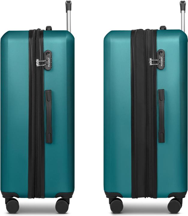 Immagine prodotto Check.In Paradise 2.0 4 Rollen Trolley L 78 cm mit Dehnfalte (110 l, XL (da 115l))