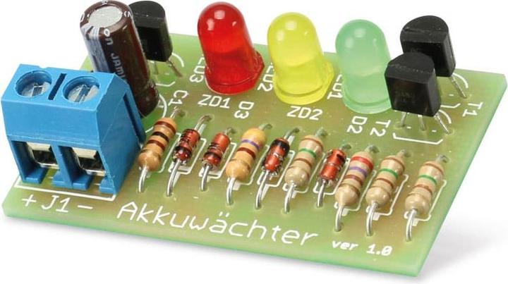 Actual product image Pollin Electronic 3-channel battery monitor kit 6 V-