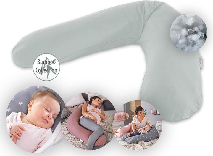 Produktbild Theraline Stillkissen "Das Original" mit Polyester Hohlfaser Füllung inkl. Bezug 190 cm (190 cm)