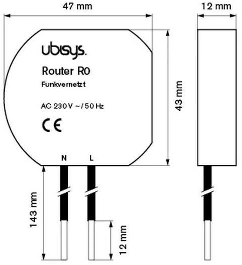 Produktbild Ubisys Router R0 ZigBee 3.0