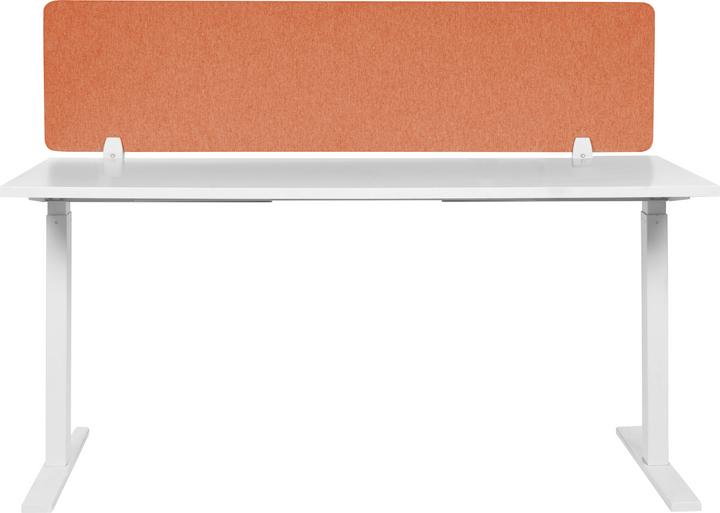 Produktbild Beliani Schreibtischtrennwand hellrot 160 x 40 cm WALLY (160 x 40 cm)