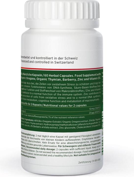 Immagine prodotto Kingnature Oregano Vida Kapsel 614 mg (60 Pezzo/i, Pillole, 75 g)