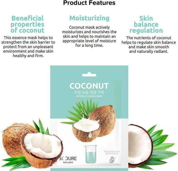 Actual product image 5C Cure Coconut Intensive Essence Mask