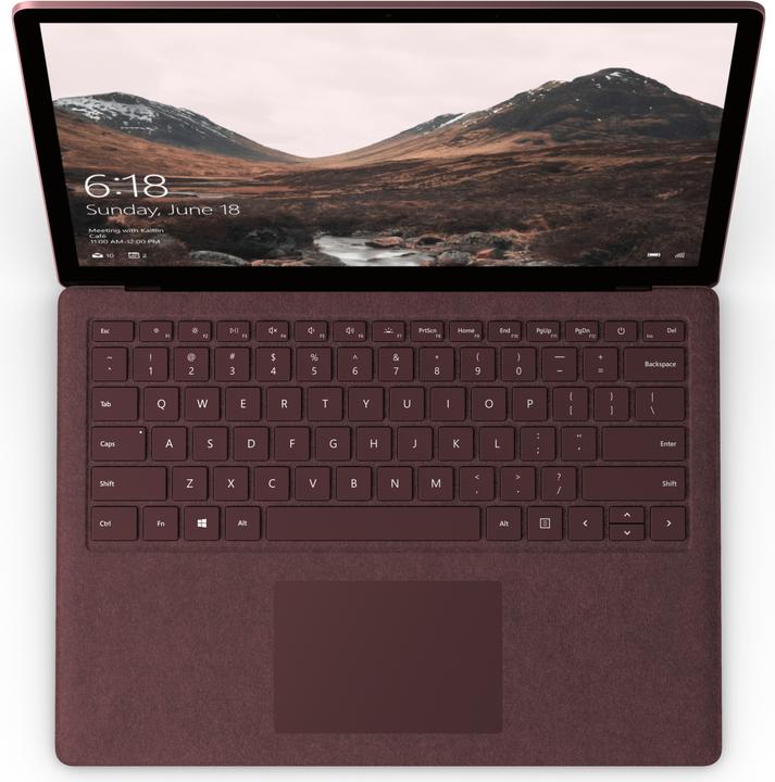 Produktbild Microsoft Surface Laptop, Burgundy, 512GB SSD (13.50", Intel Core i7-7660U, 16 GB, 512 GB, CH)