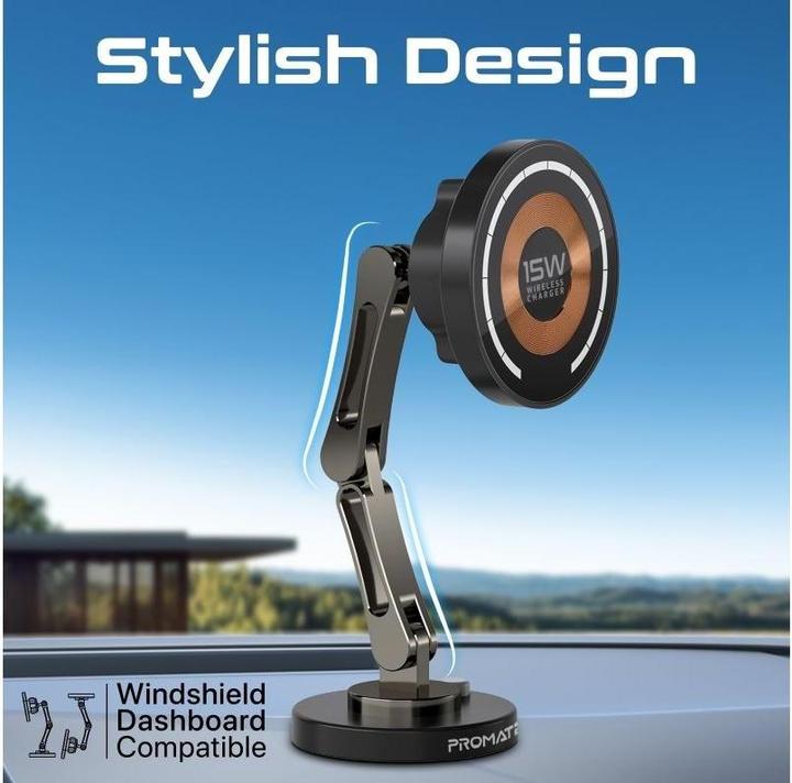 Actual product image ProMate Magnus-Qi 15 Watt MagSafe Car Mount