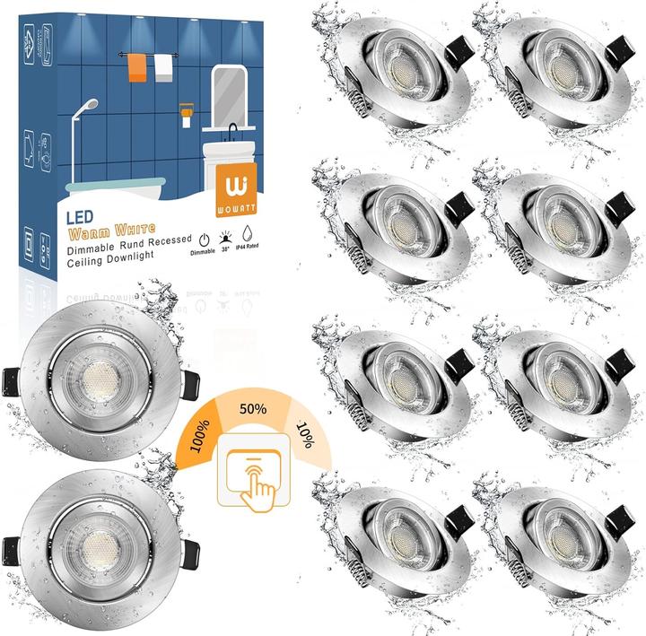 Image du produit Wowatt 10er-Set LED-Einbaustrahler