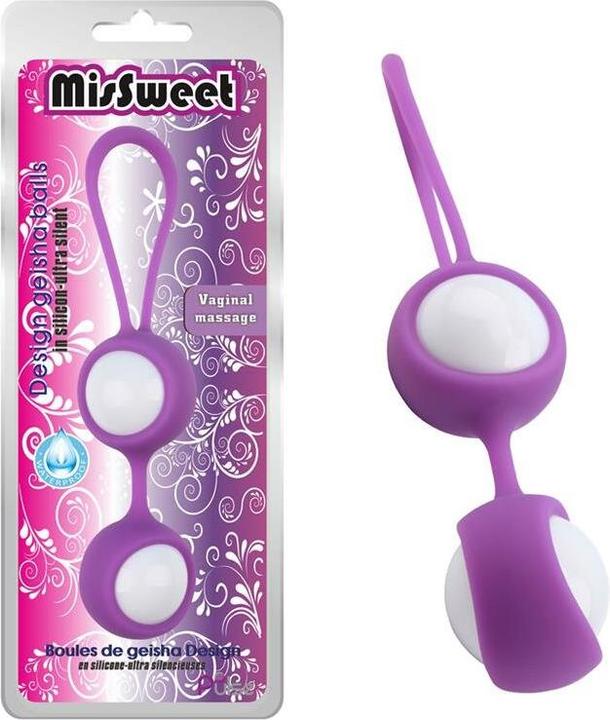 Chisa Palline da geisha MisSweet 17,7 cm in silicone viola