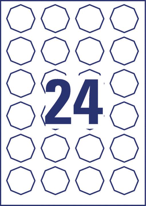 Actual product image Avery Octagonal labels, removable