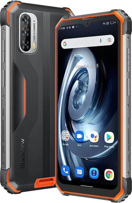 Image du produit Blackview BV7100 13000 mAh 6/128 GB Orange (Orange) Smartphone (128 Go, Orange, Noir, 6.58", Double SIM, 12 Mpx, 4G)