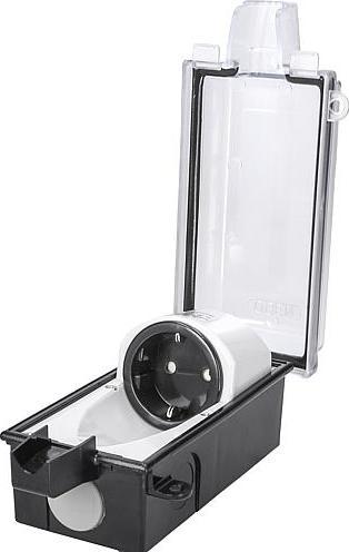 Productafbeelding interBär 9015-001.01 Opbouwcontactdoos afsluitbaar IP44 Zwart Transparant