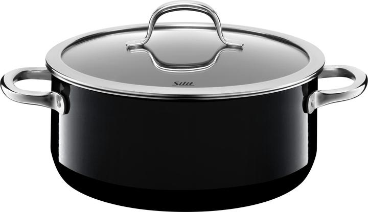 Produktbild Silit Kochtopf PASSION schwarz (24 cm, Bräter + Schmortopf, Keramik)