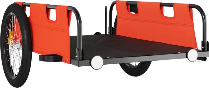 Produktbild VidaXL Fahrradanhänger Orange Oxford-Gewebe und Eisen, Farbe