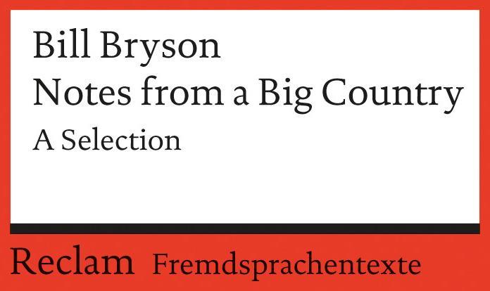 Produktbild Notes from a Big Country (Deutsch, Englisch, Bill Bryson, Klaus Werner)