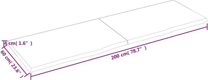 Image du produit VidaXL Gianna (200 x 60 x 4 cm)