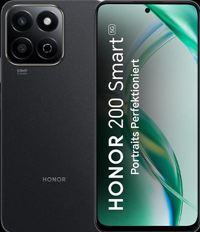 Productafbeelding Honor 200 Smart 5G Dual Sim 4GB RAM 256GB - Midnight Black (256 GB, Middernachtelijk zwart, Dubbele SIM)