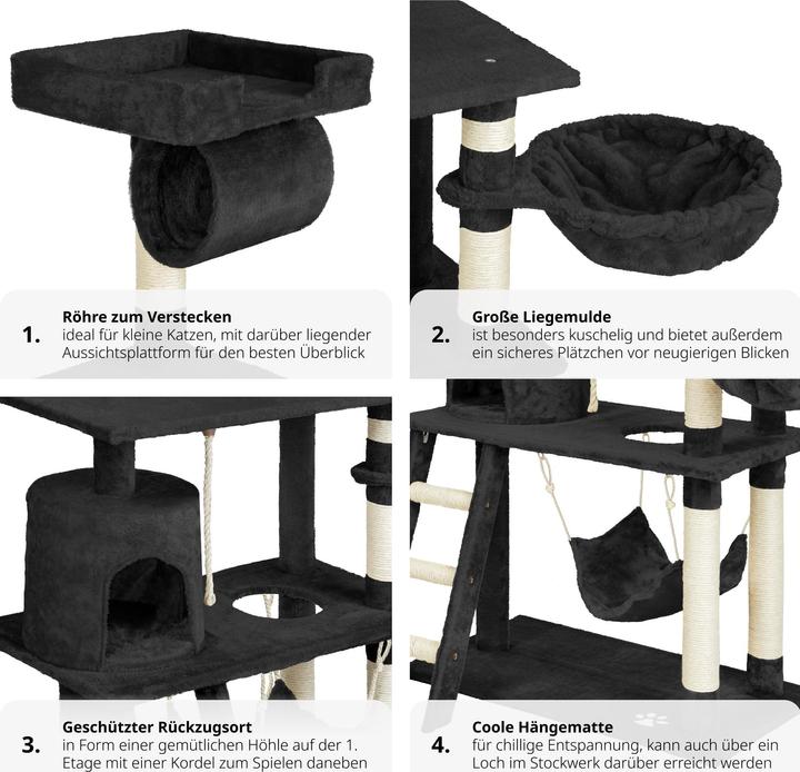 Actual product image tectake Marcel (141 cm, Black)