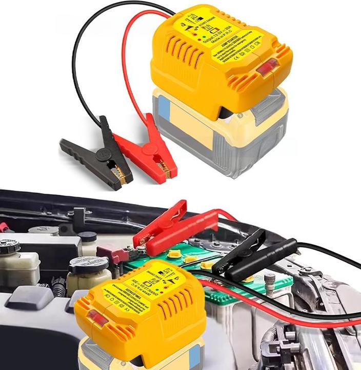 Produktbild Lakuda Notladegerät für 12V-Starterbatterie mit Ihrer Dewalt 18-20V Lithiumbatterie (100 A)