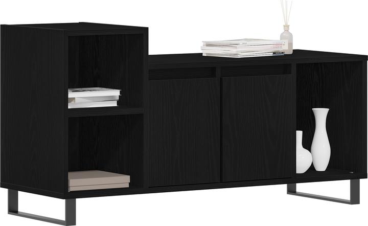 Produktbild VidaXL TV-Bank Schwarz Eiche 100x35x55 cm Werkstoff (35 x 35 x 55 cm)