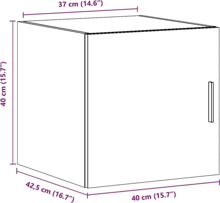 Produktbild VidaXL Wandschrank (40 x 42.5 x 40 cm)