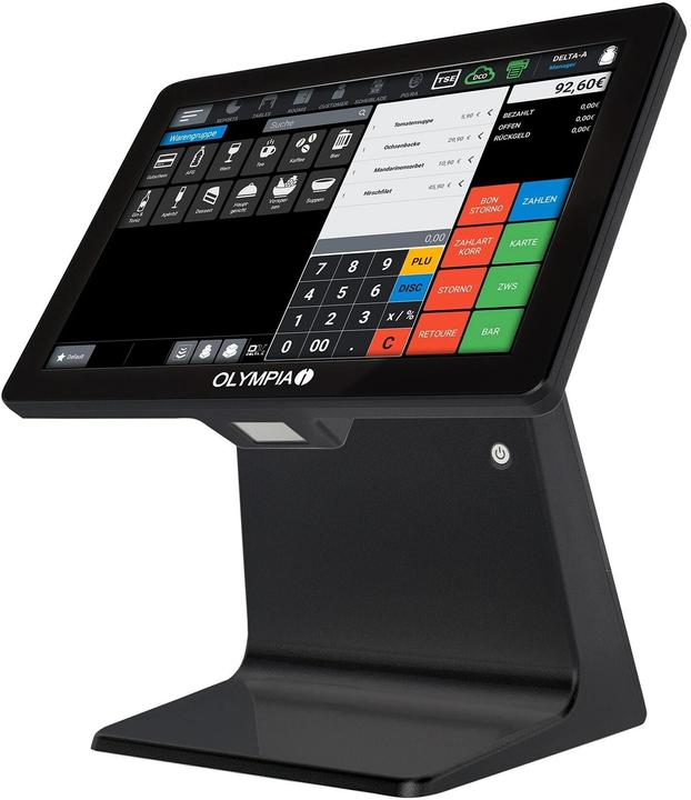 Olympia Registrierkasse TS10 inkl. eingebautem Scanner (ohne TSE-Lizenz) schwarz