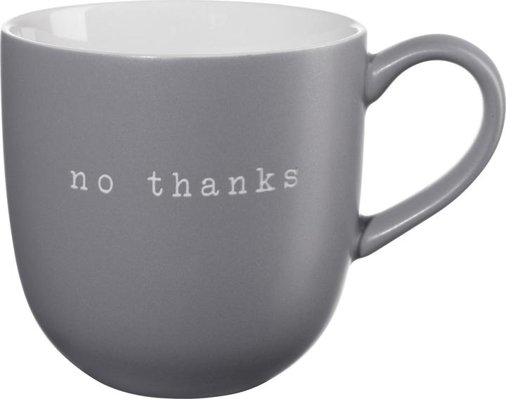 ASA Selection ASA hey! Henkelbecher no thanks grau 0,35l (350 ml, 1 x)