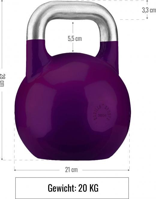 Actual product image Gorilla Sports Kettlebell Competition (1 x 40 kg, 1 x 32 kg, 1 x 20 kg, 1 x 24 kg, 1 x 28 kg, 1 x 8 kg, 1 x 16 kg, 1 x 12 kg)