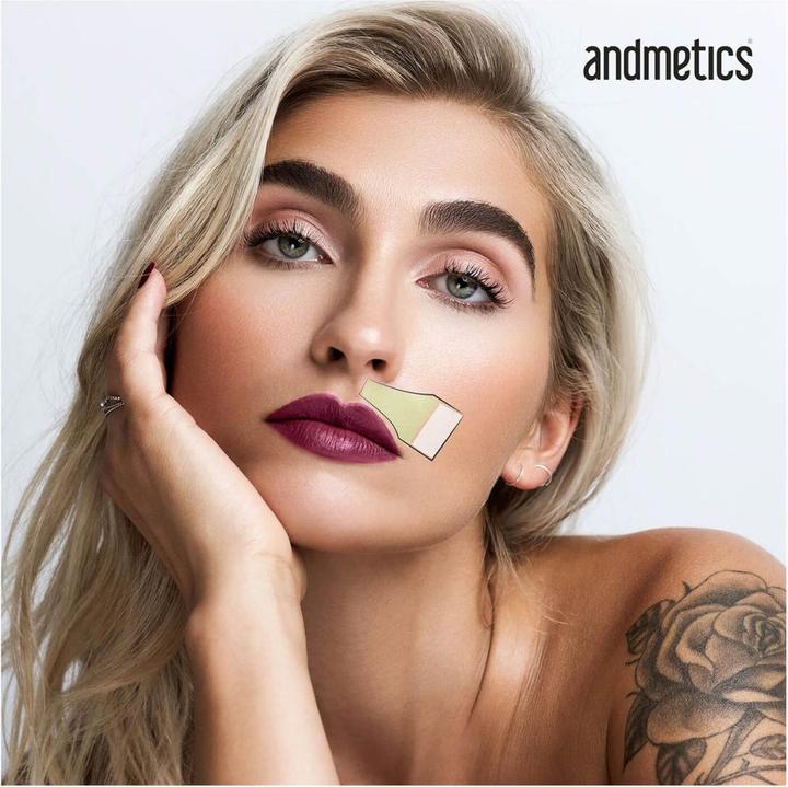 Immagine prodotto Andmetics Strisce di cera per labbra (8 x)