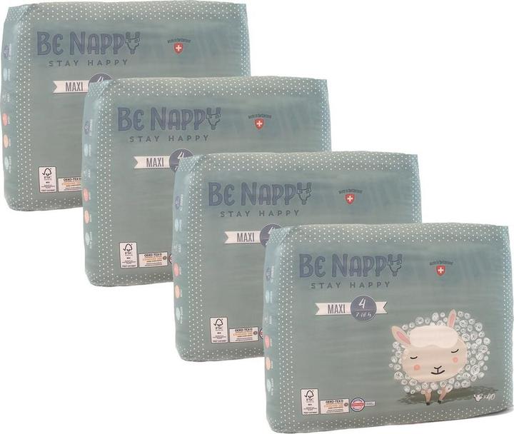 Produktbild Be Nappy Windel (Gr. 4, Monatsbox, 160 Stück)