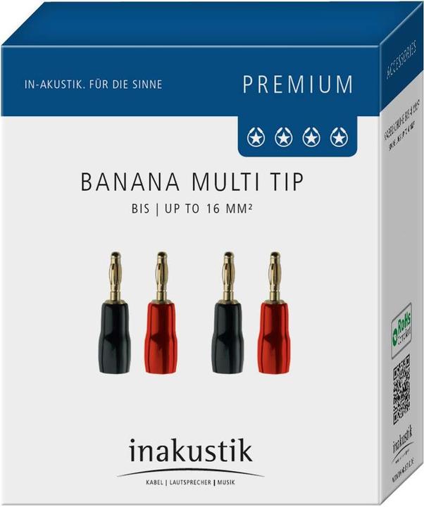 Image du produit Inakustik Premium Banana Multi Tip - Lot de 4 (4.4mm (Bantam))