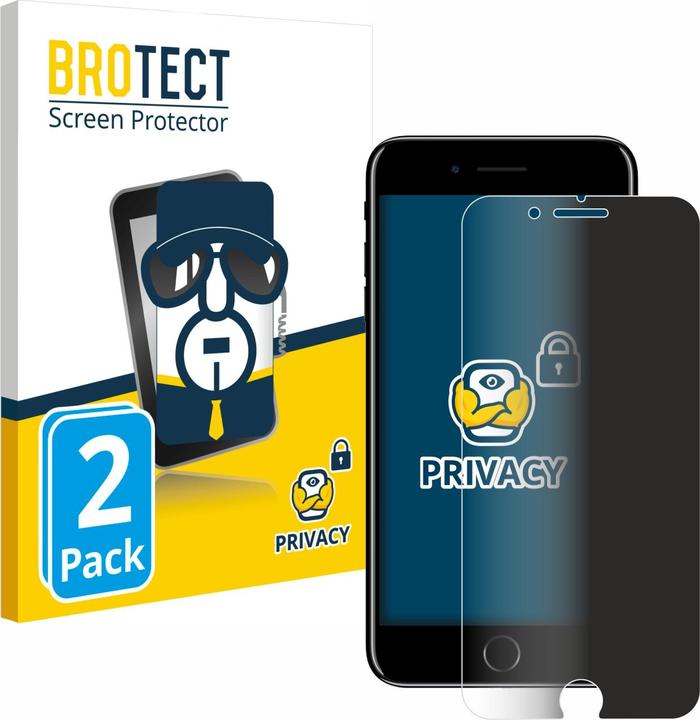 Actual product image BROTECT Anti-spy privacy film Blue light protection film (2 Piece, Apple iPhone 7 Plus)