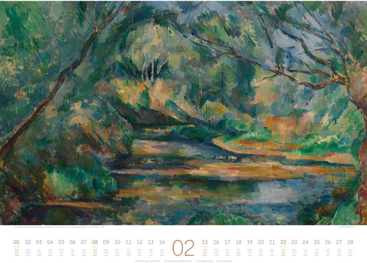 Produktbild Kunstwerk Wald Kalender 2026 (54 x 42 cm, Harter Einband, Deutsch, Französisch, Englisch)