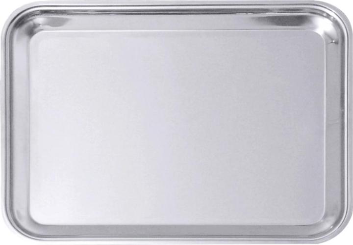 Actual product image Contacto Rectangular tray 22x17cm, stainless steel with flanged edge