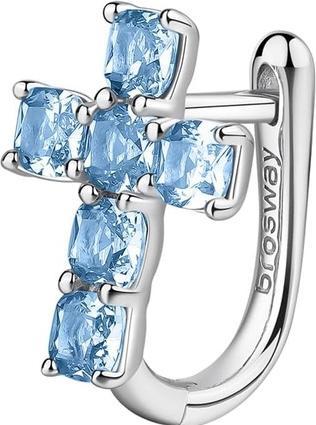 Brosway Stylish single earrings Fancy Cloud Light Blue FCL16 (925 Silber)