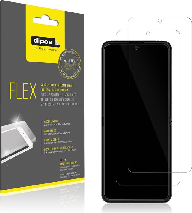 Immagine prodotto Dipos Pellicola Protettiva Full-Cover 3D (2 Pezzo/i, Samsung Galaxy Z Flip5)