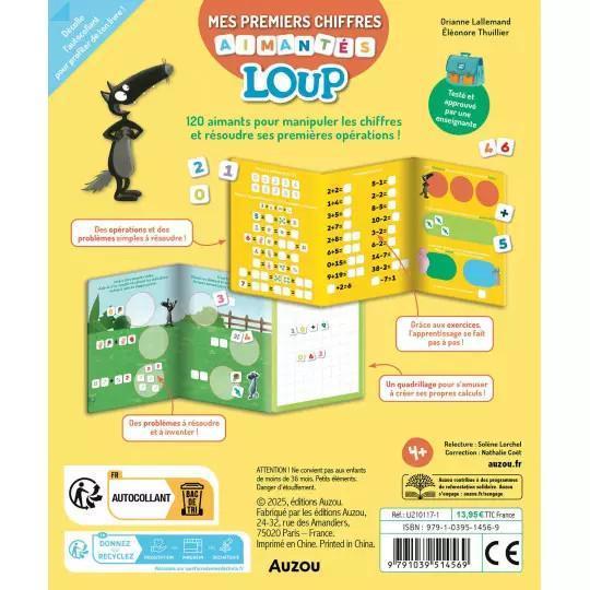 Produktbild Auzou France Mes premiers chiffres aimantés Loup (Französisch, Thuillier Eléonore, Lallemand Orianne, 2025)
