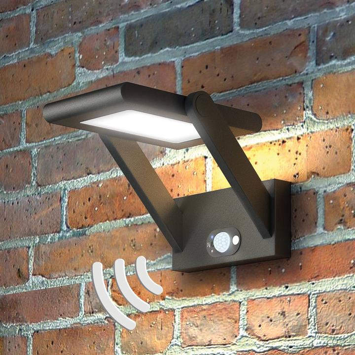 Immagine prodotto Lucande Applique Vakerian Solcelle con sensore Grafite (150 lm, IP54)