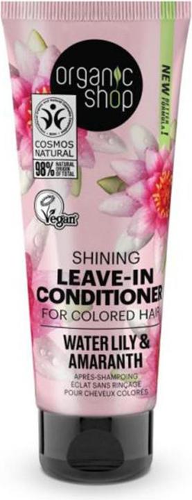 Actual product image Organic Shop Shining Leave-In Conditioner for Colored Hair with Water Lily and Amaranth 280ml (75 ml)
