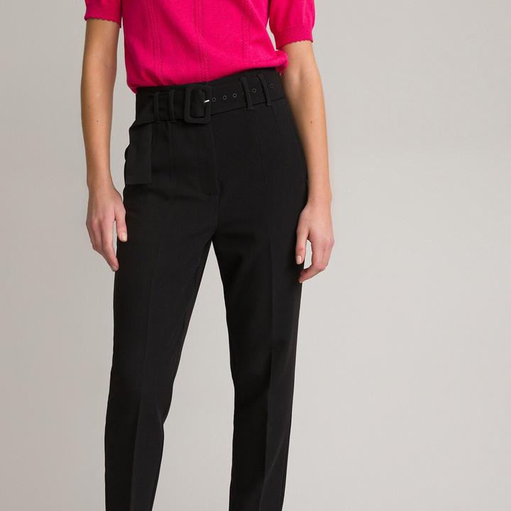 Produktbild La Redoute Collections Röhrenhose mit Gürtel (24)