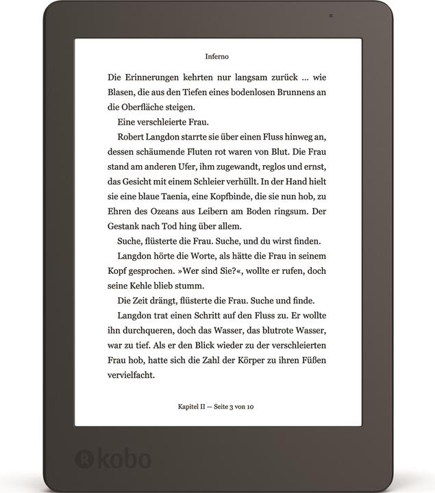 Kobo Aura 2ème édition (6", 4 Go, Noir)
