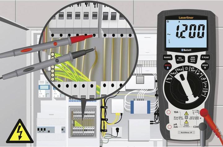 Actual product image Laserliner MultiMeter XP (BT) (CAT III 1000V, CAT IV 600V)