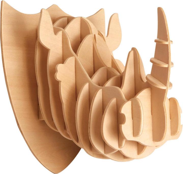 Image du produit Eureka 52473176 Puzzle en bois-3D tête de rhinocéros (14 pièces)