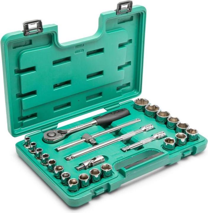 Actual product image SATA Socket set 6kt 1/2" 24 pcs. (1/2")