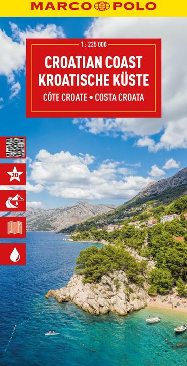 Produktbild Reisekarte Kroatische Küste 1:225.000