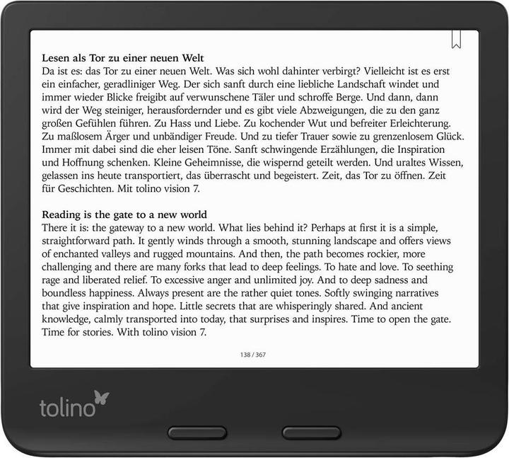 Actual product image tolino Vision Colour (7", 32 GB, Black)