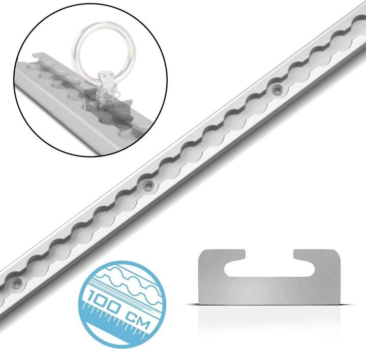 Produktbild Stahlwerk Zurrschiene 100 cm Airlineschiene Befestigungsschiene aus Aluminium