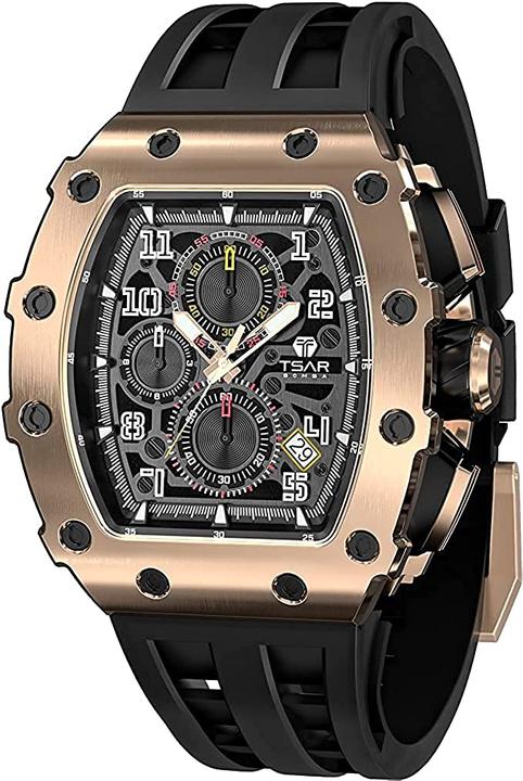 Image du produit Tsar Bomba Montre homme étanche en acier inoxydable (Chronographe, 43.50 mm)