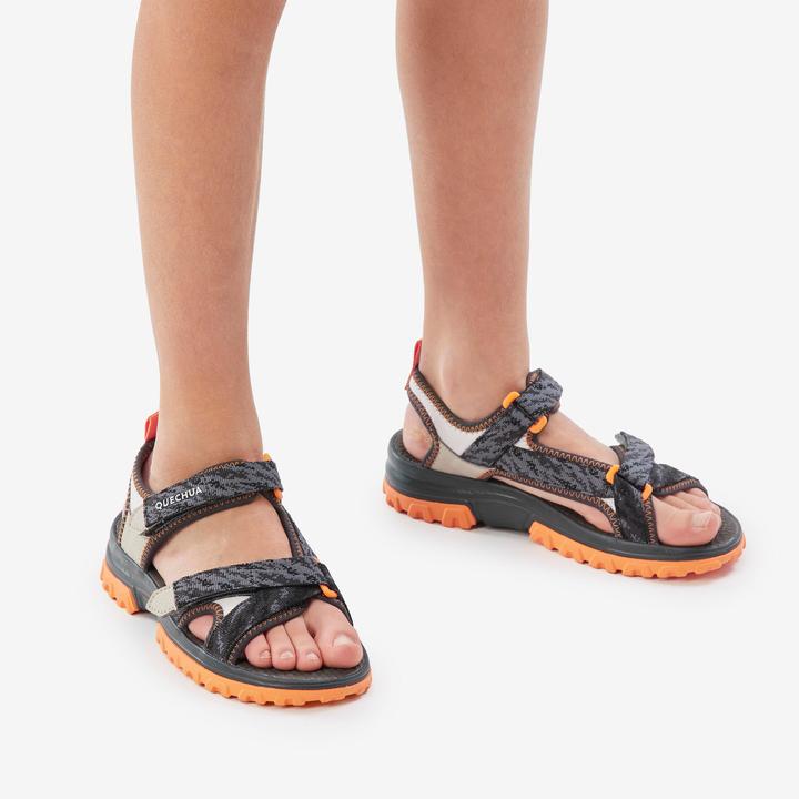 Actual product image Quechua Sandalen Kinder Wandern - NH500 grau/schwarz (37)