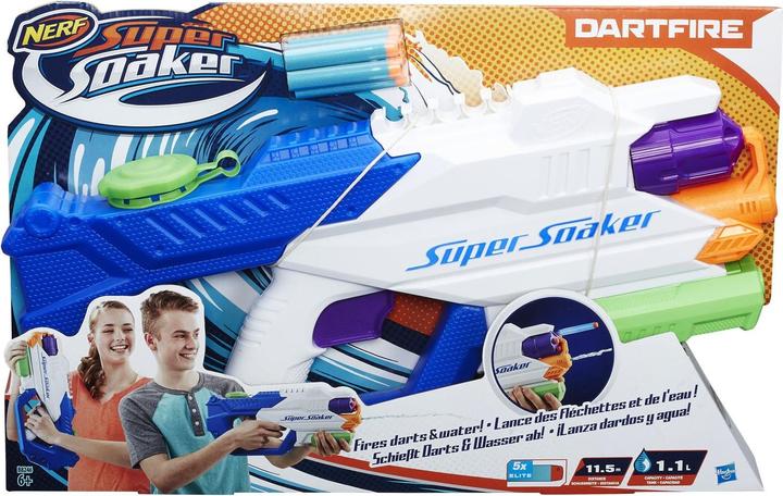 Actual product image Nerf Dart Fire water pistol, Super Soaker