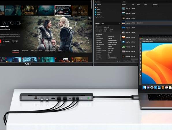 Image du produit Satechi Dual Dock Stand (USB-C, 9 Ports)