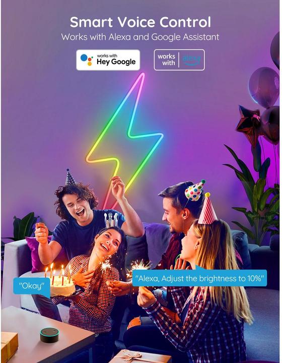 Produktbild Govee Neon (RGBIC, 300 cm, Indoor)